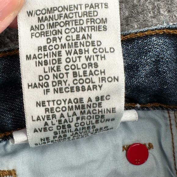 Joe's The Debbie Blue Distressed High Rise Straight‎ Leg Ankle Jeans Size 24 - Picture 6 of 9